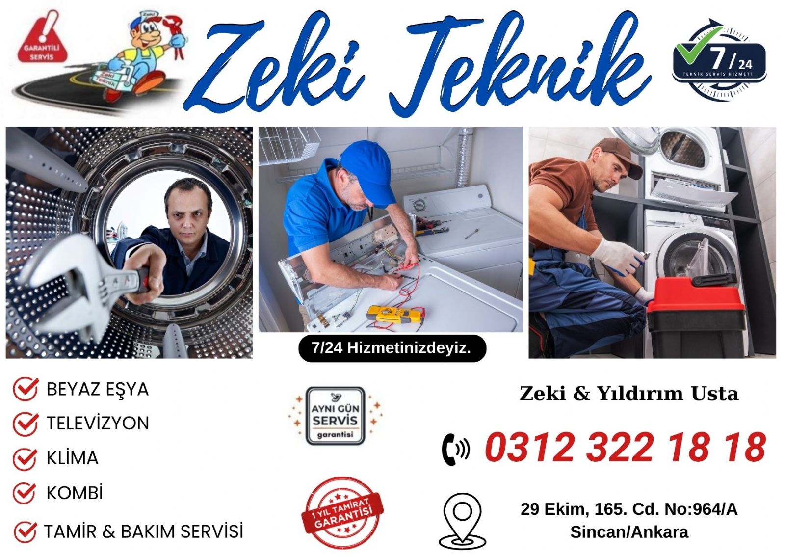 Yenikent Çamaşır Makinesi Tamircisi